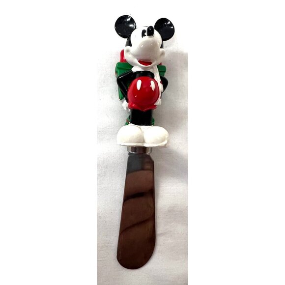 Disney Mickey Mouse Christmas Cheese Spreader With Gift - Picture 1 of 5